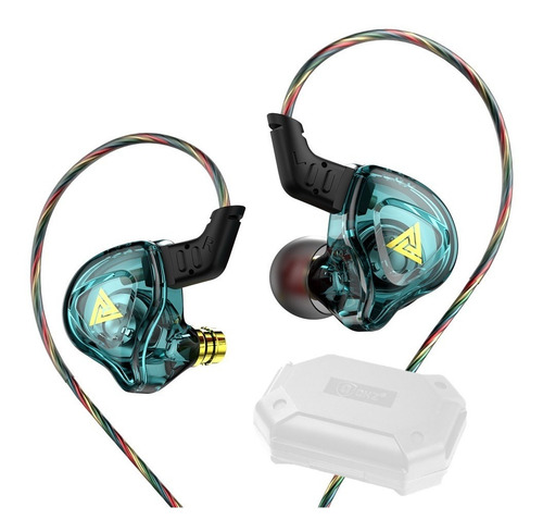 Imagen 1 de 7 de Qkz Ak6 Dmx Con Micro + Estuche Audifonos Auriculares Aqua