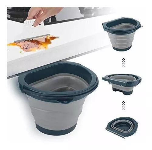 Cubo Basura Colgante Plegable 4l Cocina (gris)