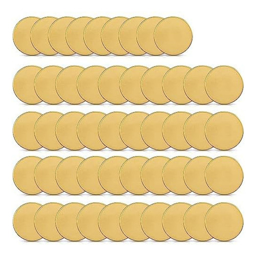 50 Monedas En Blanco Para Grabar, 40 Mm De Diámetro Con Arco