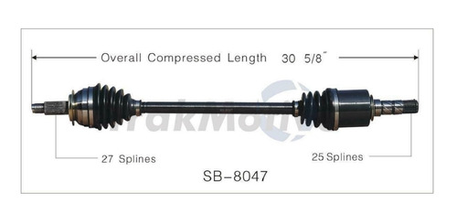 Semieje Subaru Outback -  Imprezza - Legacy 05/09 Izq. O Der