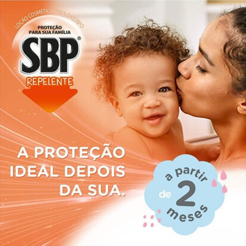 Kit 4 Loção Repelente Sbp Baby 100ml 6h Proteção Sem Cheiro