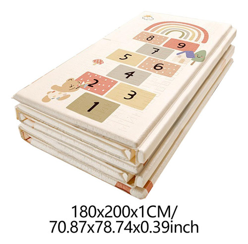 Alfombra De Juegos Para Bebés, Alfombra De 180cmx200cmx1cm