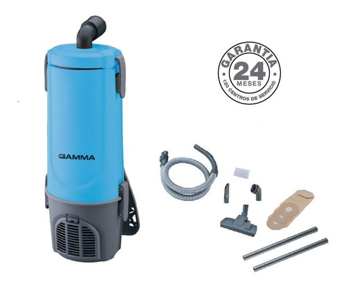 Imagen 2 de 7 de Aspiradora Gamma 1200w Mochila Colgar 4 Lts Con Accesorios