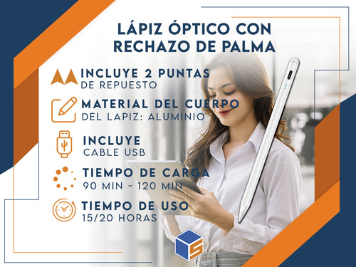 Lapiz Optico Dibujo Capacitivo Rechazo De Palma
