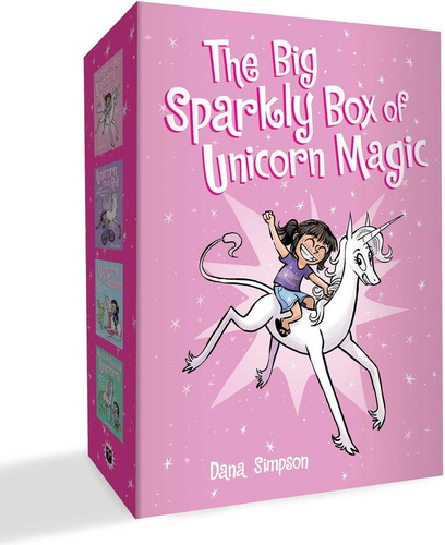 The Sparkly Box Of Unicorn Magic: Phoebe And Her Unicorn Box Set Volume 1-4, De Simpson, Dana. Editorial Andrews Mcmeel Publishing, Tapa Dura En Inglés