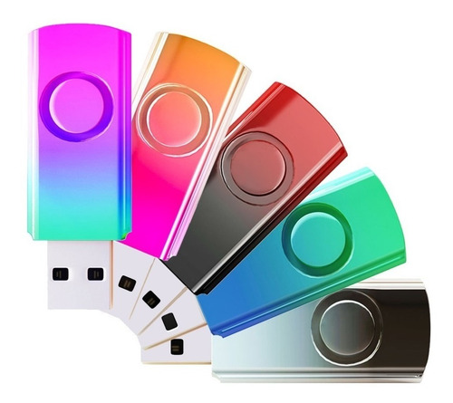 Paquete De 5 Tarjetas De Memoria Usb 2.0 De 32 Gb Con Degrad