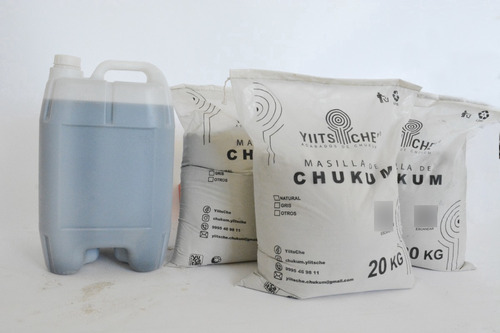 Kit Para Acabado Chukúm-gris Claro (1 Bidón + 4 Bases Color)