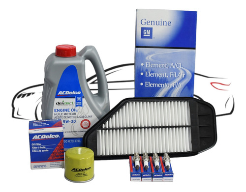 Kit Afinacion Spark 2011 - 2016 Beat 2018 -2021 Acdelco 5w30