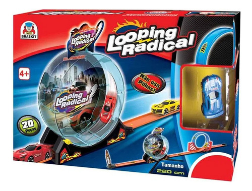 Pista Tipo Hotwheels Looping Radical - Braskit