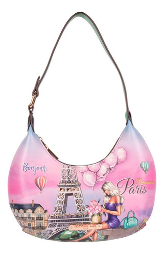 Bolsa Shoulder Nicole Lee Estampada Ss22 Color Romance In Paris