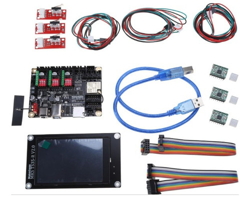 Kit Mks Dlc32 Wifi P/ Cnc Laser C/ Tft35r2 Driver3 E Endstop