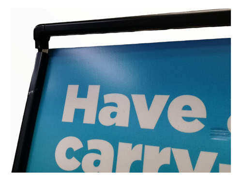 Porta Letrero Marco Control Multitud Publicidad 55x71cm