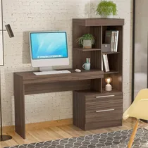 Comprar Escritorio Con Cajones Repisa Estantes Mesa De Pc Computador