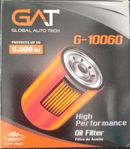 Filtro De Aceite Gat G-10060 Silverado Impala Fusion Caliber