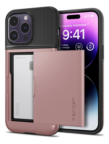 Funda Spigen Slim Armor Cs Para iPhone 14 Pro Max - Rose