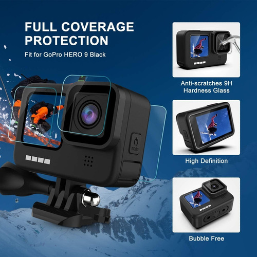 Imagen 4 de 10 de Kit De Accesorios Compatible Con Camara Gopro Hero 9 Black