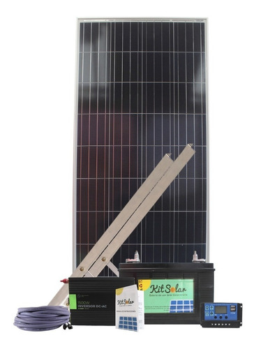 Kit Solar Completo 1500w Onda Pura Panel 160 Bateria 110 K11