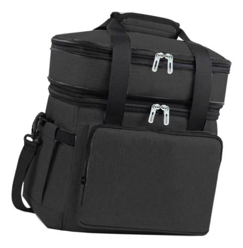Bolsa De Refrigerador Isolado 18l Saco Térmico De Preto