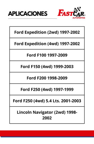 2 Amortiguadores Delanteros Lincoln Navigator 2wd 1998 2002