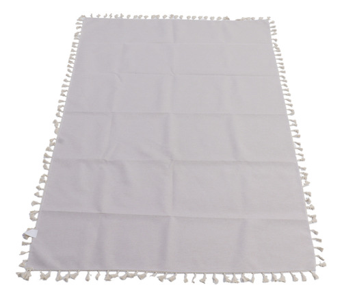 Manteles De Lino De Algodón Borlas Cubierta De Mesa