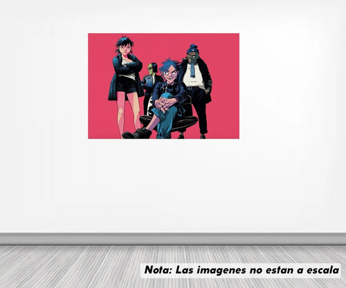 Vinil Decorativo 120 Cm Lado Gorillaz Song Machine Mod 0067