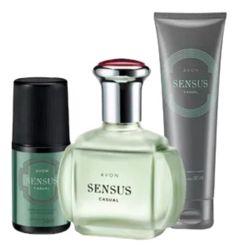 Kit Avon Sensus Casual Fragancia Para Hombre 3 Piezas