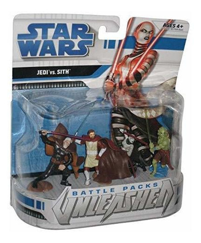 Star Wars 2008 Poder De Battle Pack Figura 3-pack Jedi Vs Si