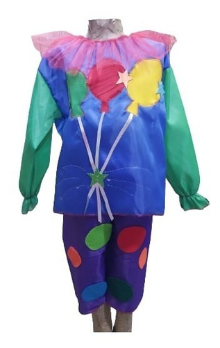 Disfraz Payaso Para Niños De 2 A 3 Años Colorido