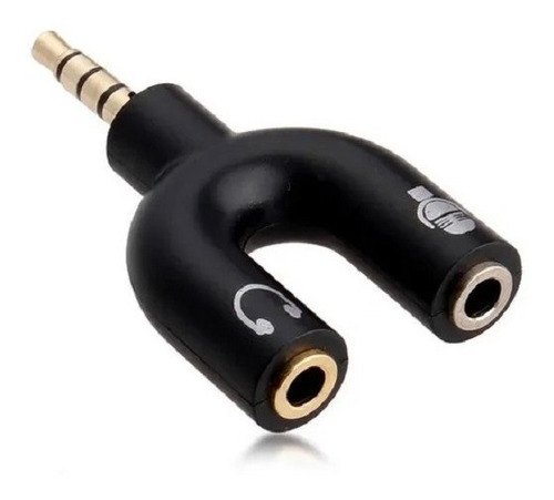 Adaptador Divisor Estereo Auxiliar 3.5mm Audifonos Microfono