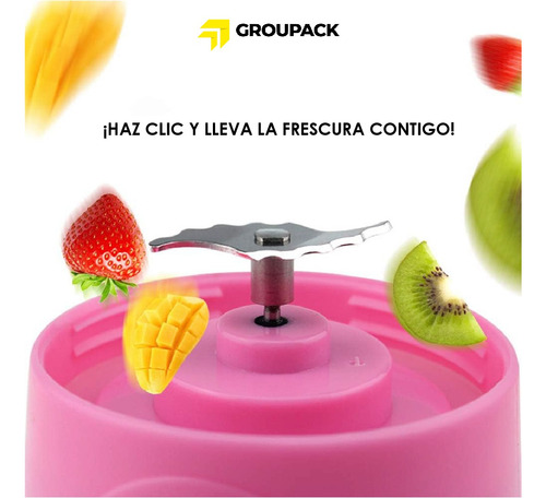 Licuadora Portatil Mini Exprimidor 380ml Para Jugos Bebidas