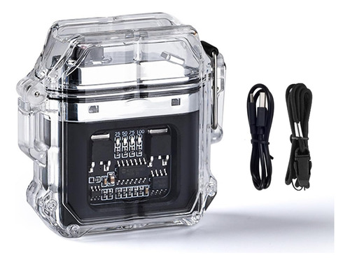 Encendedor Eléctrico Impermeable, Recargable, Llama De Arco