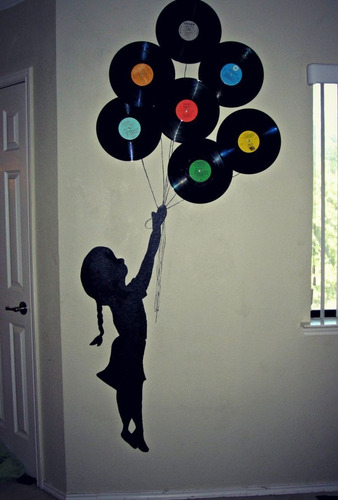 Lote De 20 Discos De Decoración, 17cm Vinilo Acetato (Usado)