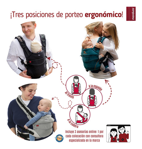 Manduca Xt Cangurera Ergonómica para Bebé Monochrome Line Color Negro 3.5 20 Kg Algodón Orgánico y Tintes Naturales