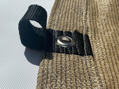 Malla Sombra 6x8.50 90% Beige Raschel Lista Para Colocar