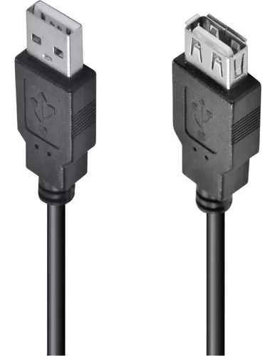 Cabo Extensor USB 2.0 3 metros (A macho / A fêmea)