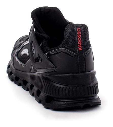 Imagen 5 de 6 de Tenis Para Correr Hombre Karosso Negro Kn100