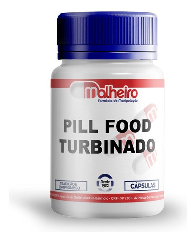 Pill Food Turbinado (silício 5 Mg + Msm 150mg) 60 Cápsulas