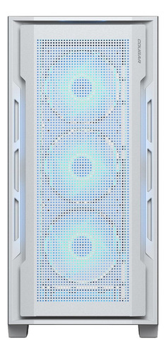 Gabinete Cougar Uniface Rgb Blanco Con Vidrio Templado Nnet