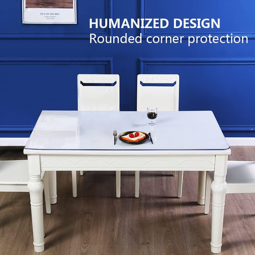 Protector De Mesa De Comedor De Plástico Transparente Man...