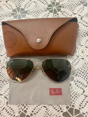 Anteojos Rayban Aviator  5814 Polarizado Usado Original Imp