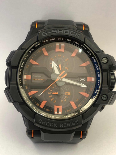 G Shock Gw-a1000fc-1a4er Modelo Raro Preto Preto Laranja-claro (Usado)