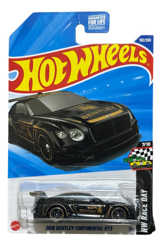 Hotwheels 2018 Bentley Continental Gt3 944a Negro