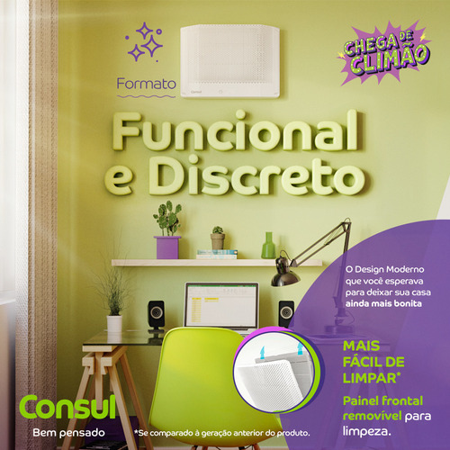 Ar-condicionado Janela Consul 10000 Btus Ccn10fb Frio 220v Branco