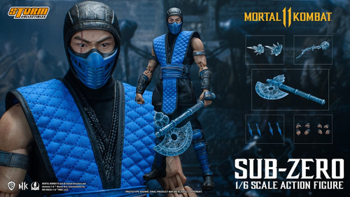 Action Figure Mortal Kombat Subzero Noob Scorpion Boneco 1/6
