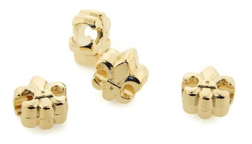 Separadores Para Pulsera De Hombre En Chapa De Oro 14k 6pzs