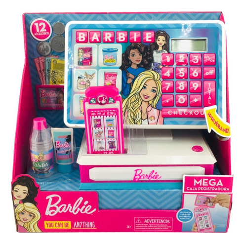Barbie Mega Caja Registradora Mattel Gmt95 Color Rosa