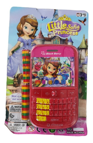 Juguete Infantil Teléfono Celular Interactivo Princesa+pilas