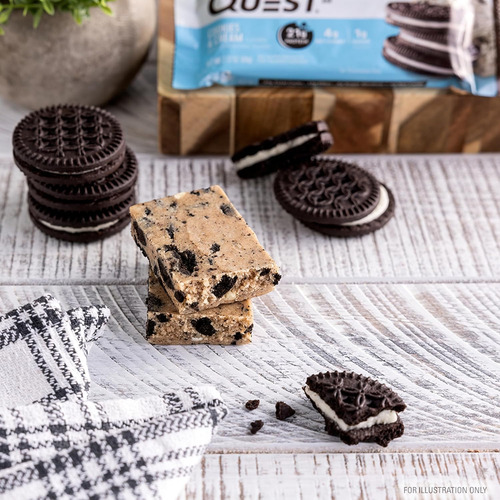 Quest Galletas Bar Cookies & Cream 240gr 4pzas