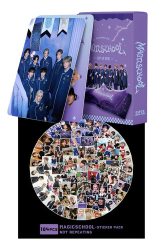 Stray Kids (55 Photocard + Sticker) Kit Pegatina + Lomocard