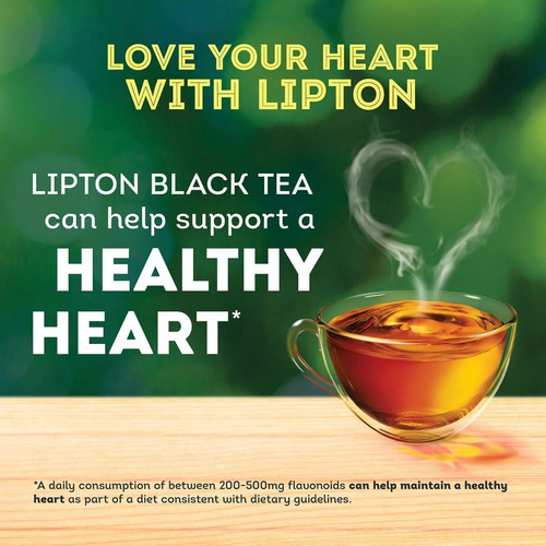 Imagen 2 de 8 de Te Lipton Black Tea El Favorito De America 104 Bolsitas